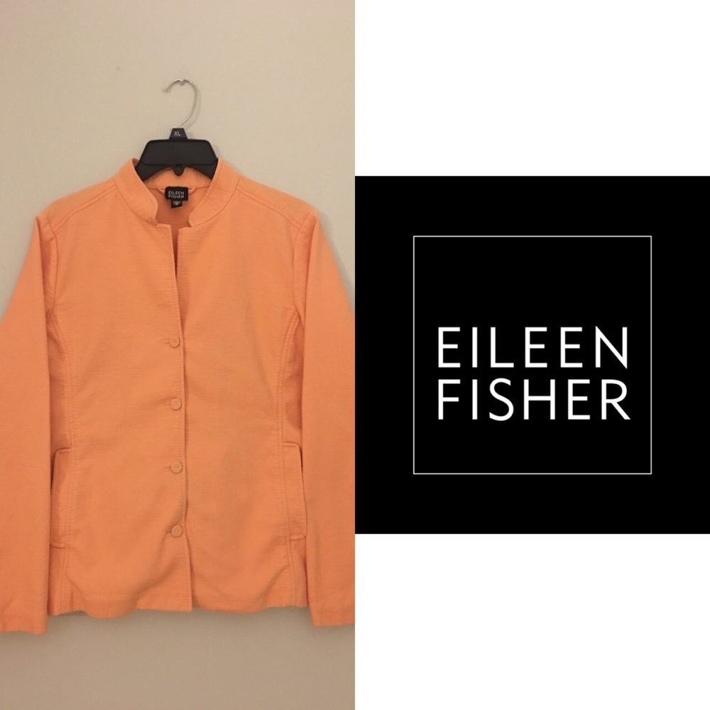 Eileen Fisher Peach Blazer Jacket Size Medium